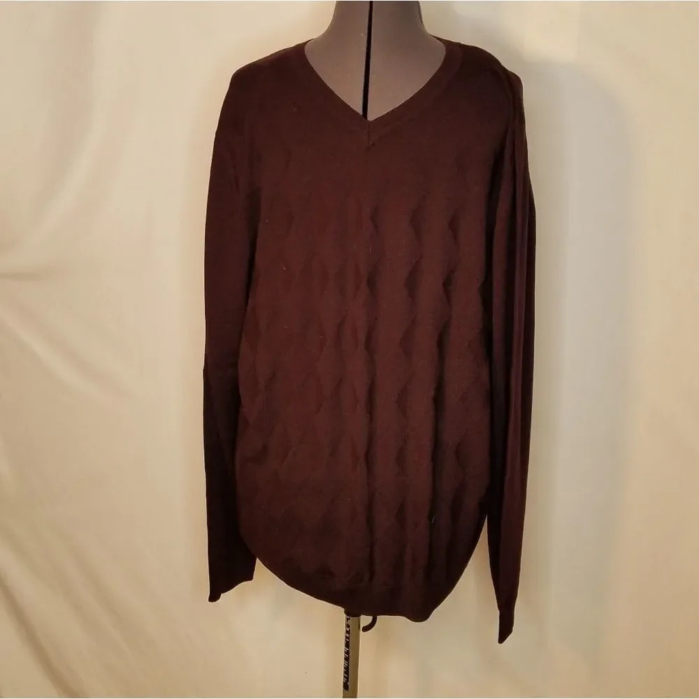 Apt.9 100% Merino Wool V‎ Neck Sweater XL